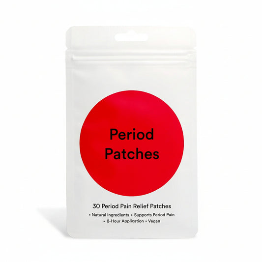 Period Patches - Period Relief Iron Patches with Menthol, Camphor and Chamomile - Menstrual Relief with Lavender Essential Oil - 30 Count