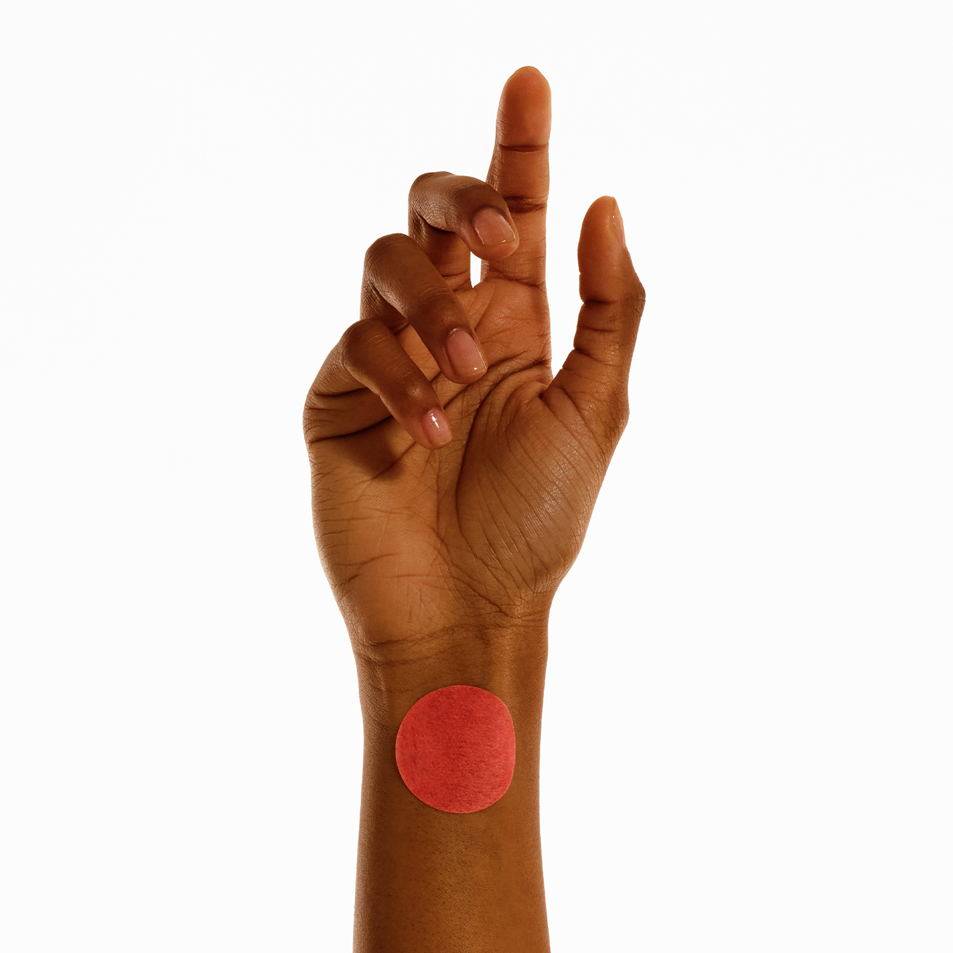 Person wearing Love Patch on wrist for hormonal balance